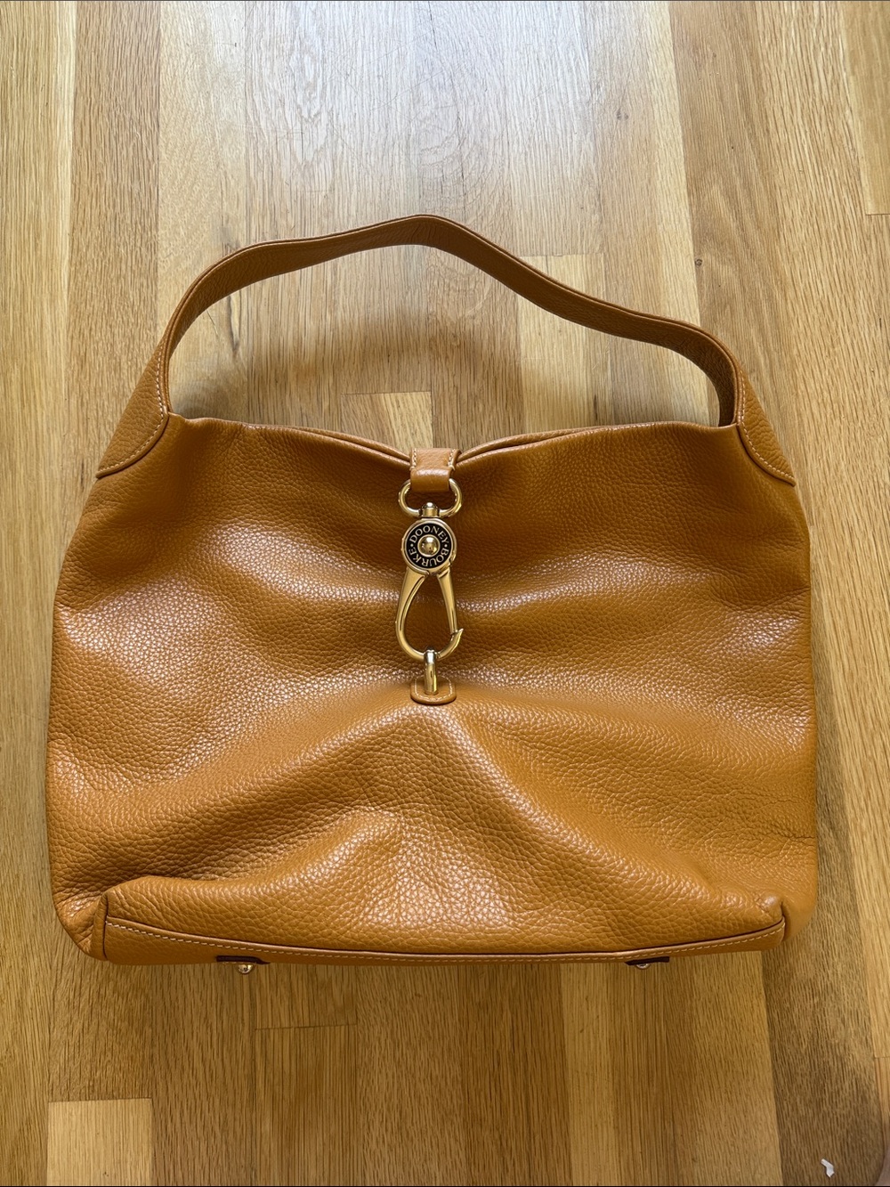 Dooney & Bourke Logo Lock Hobo Purse Bag NWOT